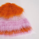 Orange and Pink crochet Hat