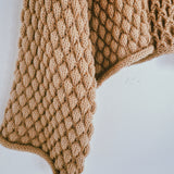 Brown Bee Bubble Knit Jacket