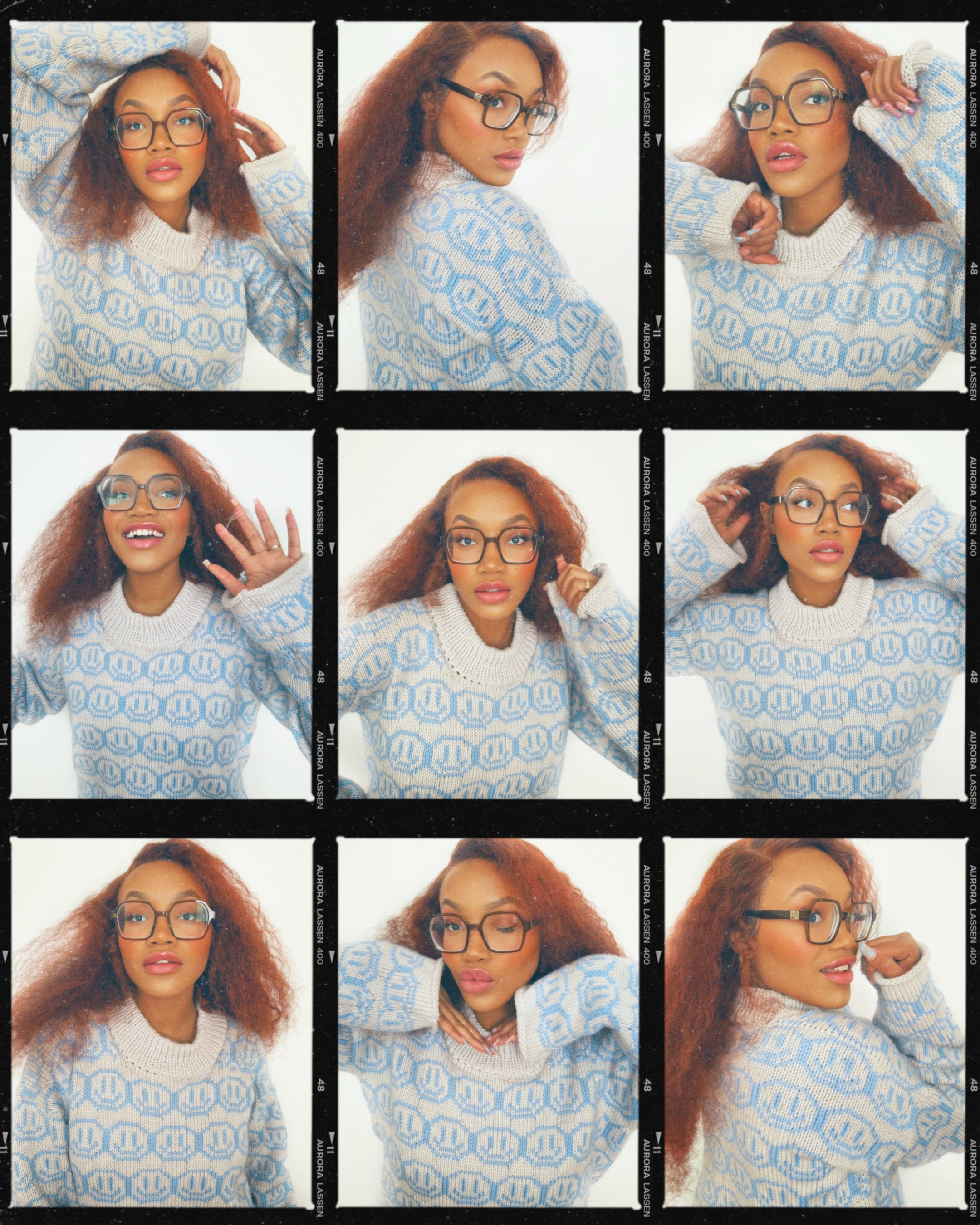 Smiley Aran Grandad Jumper