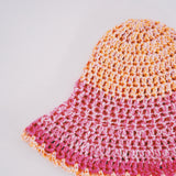 Orange and Pink Crochet Hat