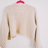 Ivory Bee Bubble Knit Jacket