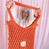(Brand New/ Discontinuing) Orange Bee Bubble Tote Bag - READY TO SHIP