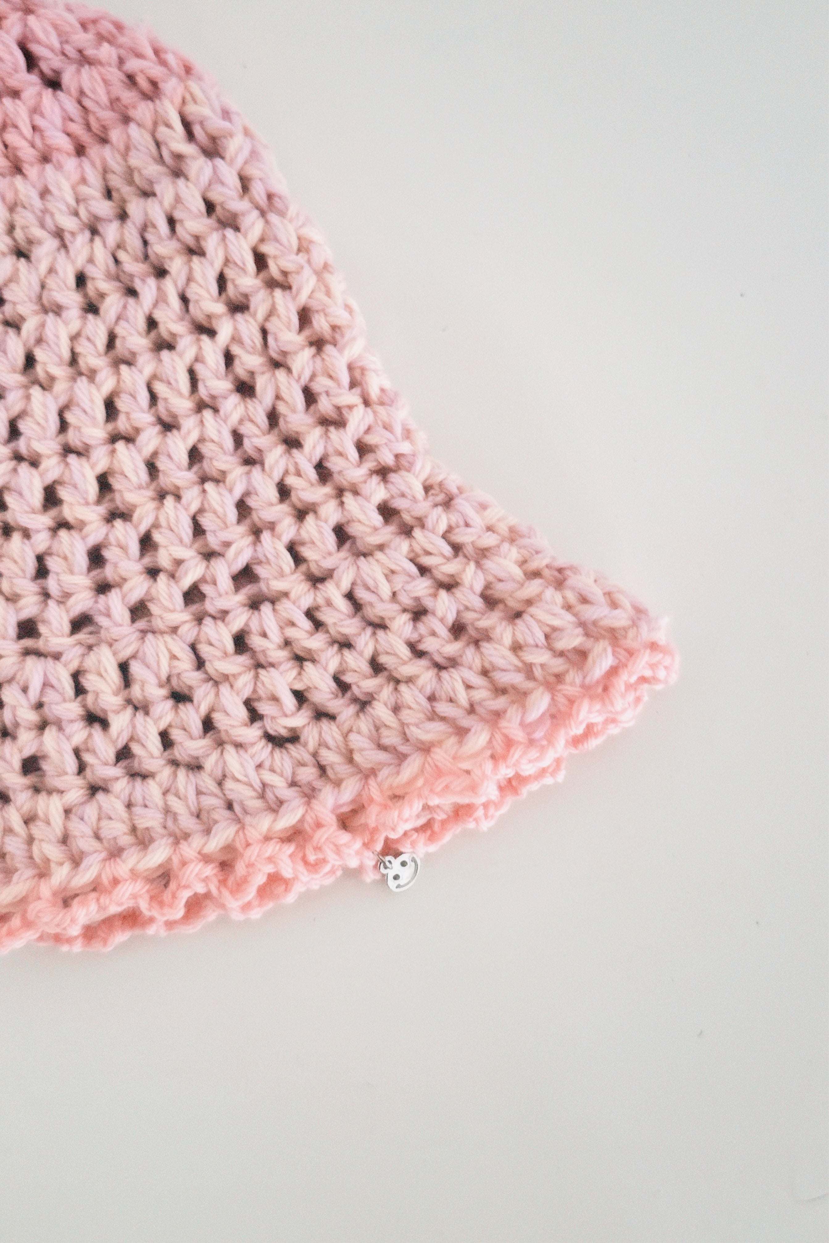 Pink Merino Crochet Hat