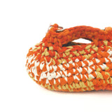 Mini Curvy Loaf Bag with shoulder strap - Orange fever ￼
