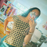 The Luna Dot Off-Shoulder Top Pattern