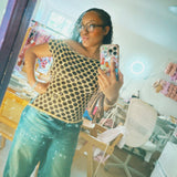 The Luna Dot Off-Shoulder Top Pattern