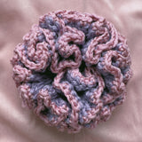 (Large Size) Purple, Pink metallic Crochet hair Scrunchies - READY TO SHIP