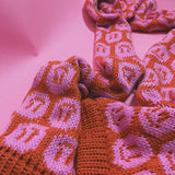 Smiley Aran Scarf Pattern