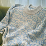 Smiley Chunky Grandad Jumper (Chunky Weight) Pattern