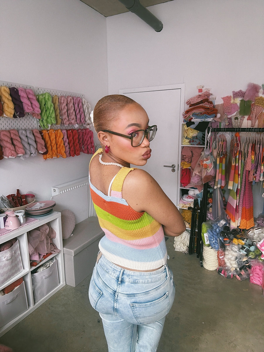 Mustard yellow Multicoloured Top