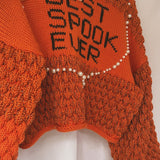 (Sample) Autumn Bee Bubble BEST.SPOOK.EVER Knit Jacket - READY TO SHIP